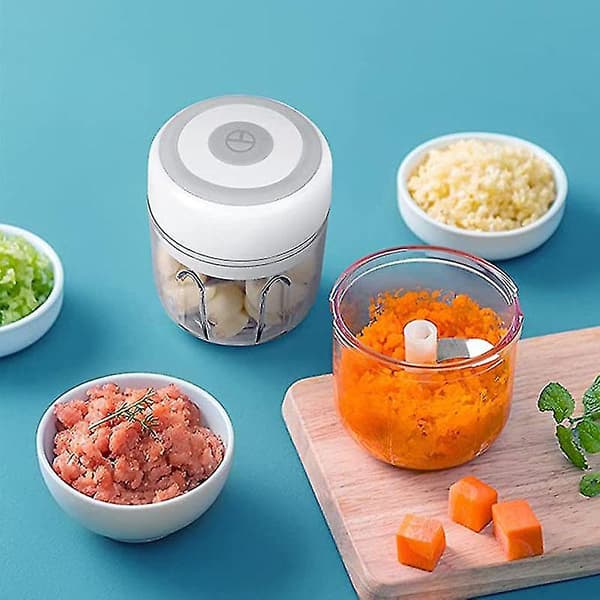 Vitlök Hackare Grönsak Chili Kött Ingefära Elektrisk Masher Mini