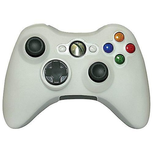 Ostent Soft Silikon Case För Microsoft Xbox 360 Controller Skin Gamepad Joystick Case Cover Spel Tillbehör Vit