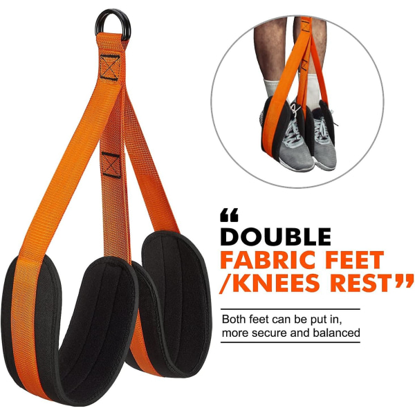 Pull Up Assistance Bands, Heavy Duty Resistance Band for Pull Up Assist, Adjustable Weight/Size with Fabric Feet/Knee Rest, Bands for Pull Up Assist f