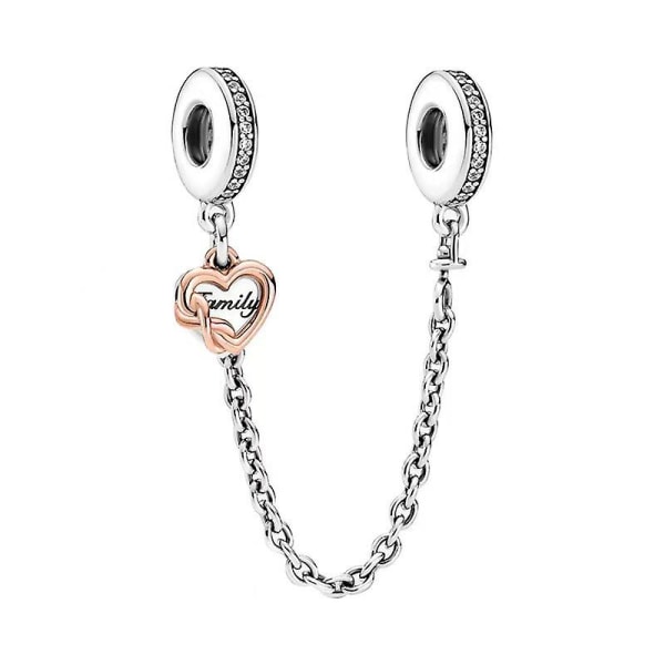 chainThe opening diameter is about 4.5mmLove Family 925 Sterling Silver Women Beads Charm Girl Pendant Charm Compatible for European Bracelets & Neckl