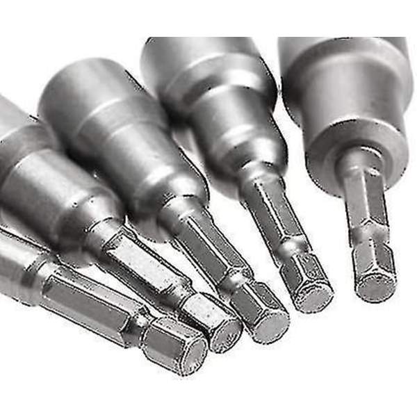 10 st Hex Socket Sleeve Munstycken Magnetisk Mutterdrivset Borr Adapter Hex Power Tools 6-15mm