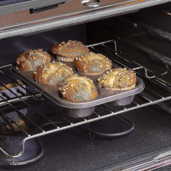 Kakeform - Brett - Stål - Non-stick belegg - Sett 2 (6 hulrom)