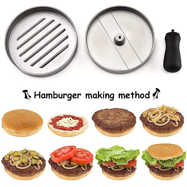 Burger-painin + 100 vahakiekkoa. Hampurilaismuottipakkaus tarttumattomalla pinnoitteella. Erikoinen
