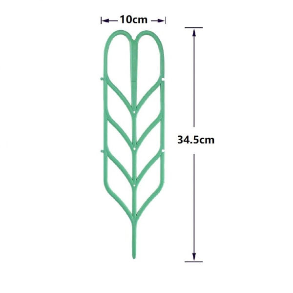 14*4\" Bladformad Trädgårdsplanter Mini Klätterplanter Stativ 3st