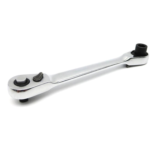 Socket Ratchet Nøgle Bit Driver Combo 1/4in 72 Tænder Hurtigudløser Dobbelthoved Nøgle