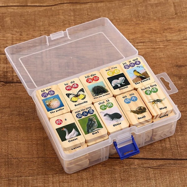 2 stycken transparent förvaringslåda med lock 16.5 * 12 * 6 CM förvaringslådor organizer för små smyckesdelar nagel strass ring pärla