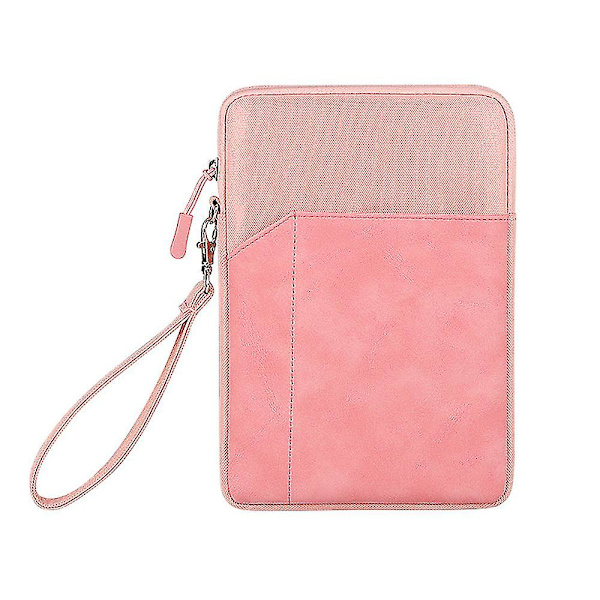 8-tommers nettbrett-etui kompatibelt med Samsung Ipad nettbrett lærveske fôrpose anti-fall beskyttende deksel（Rosa-8 tommer）