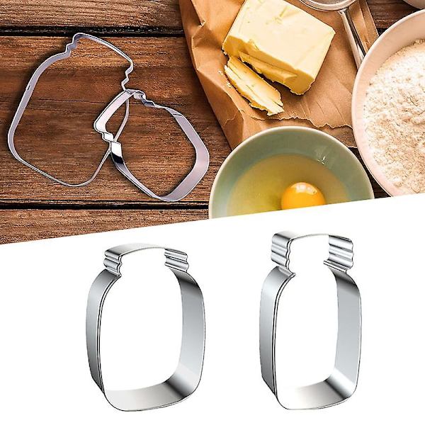 Kageform i delikat rustfrit stål i form af en flaske til DIY-bagning af småkager