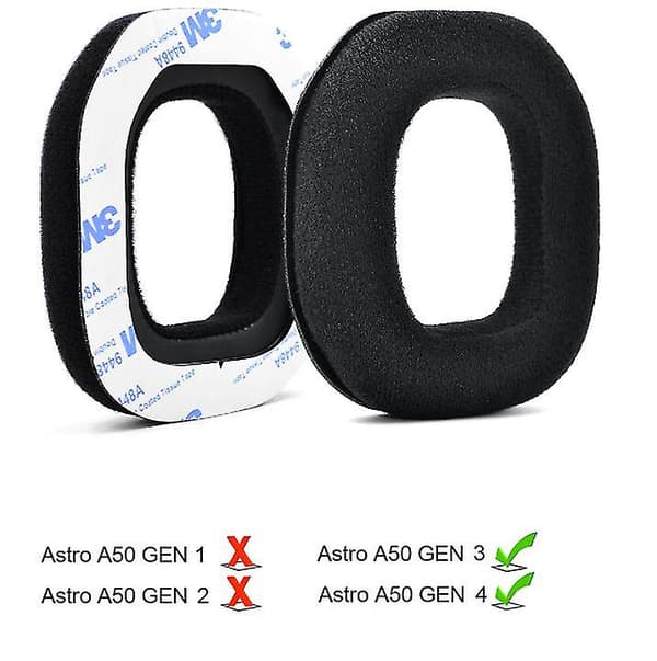 Utskiftbare øreputer kompatible med Astro Gaming A50 trådløst headset Gen3/gen4