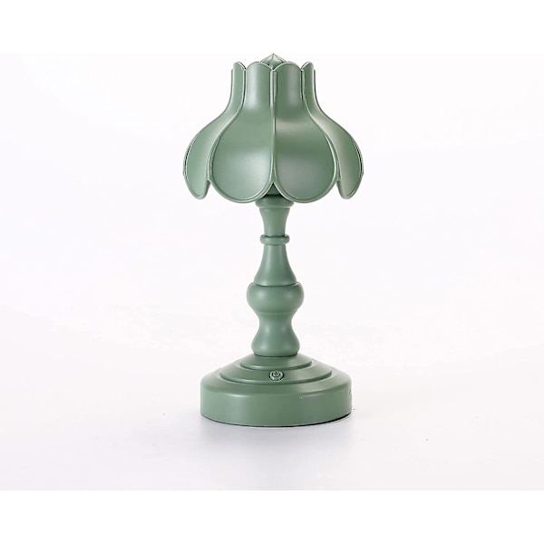 Macaron-farget liten bordlampe, studentsovesal, skrivebords-LED-nattlys, USB-oppladbar soveromsdekorasjon