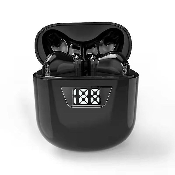 Langattomat nappikuulokkeet Bluetooth 5.0 -kuulokkeet, sisäänrakennettu mikrofoni, melunvaimennus, 3D-stereokuulokkeet, korvanappikuulokkeet, IPX5-vedenpitävät Air Buds (musta)