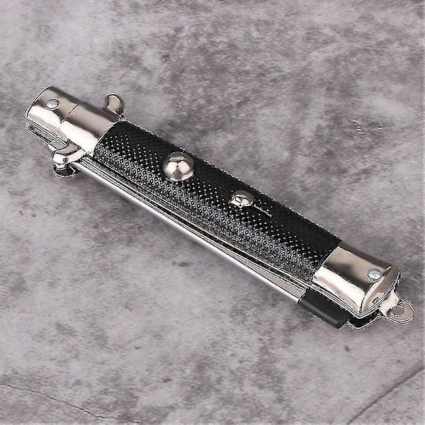 Switch Blade Kam Automatisk Trykknapp Folding Barber Lomme Flick Hår For Skjegg Mustache Hode
