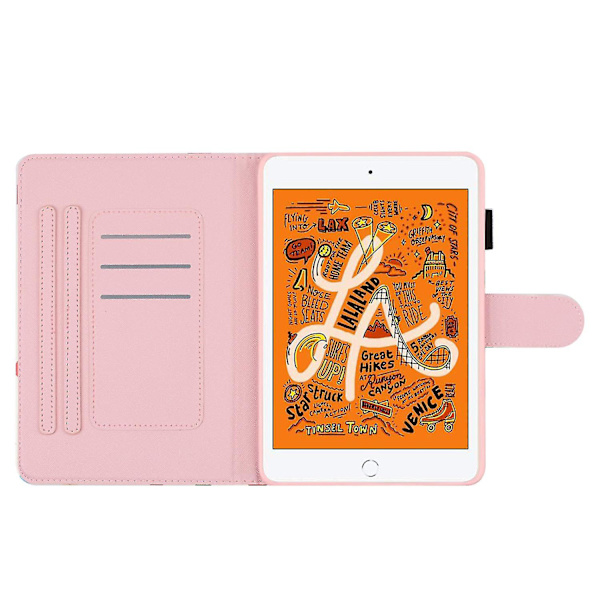 För iPad Air (2013)/Air 2/iPad Pro 9,7 tum (2016)/iPad (2017)/(2018) Punkttryckt skyddande surfplattafodral PU-läder Flip Cover（Vit färgglad prick）