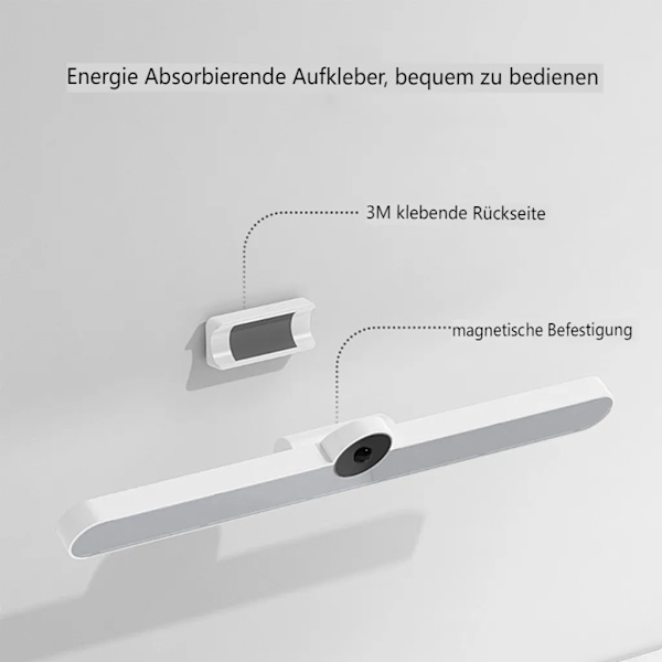 40 cm LED-underbelysning med rörelsesensor, dimbar USB-laddningsbar