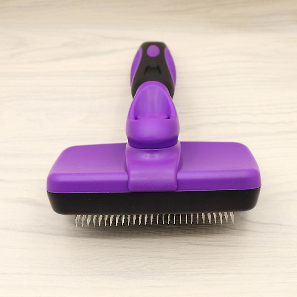 Selvrensende Slicker Brush for Hunder, Katter - Den ultimate hundebørsten for å fjerne hår, pels - Kam for pleie av langhårede og korthårede hunder, katter,