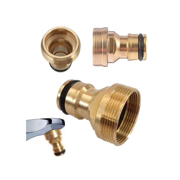 1 st mässinghane snabbkoppling adapter trädgård vattenslang krankoppling