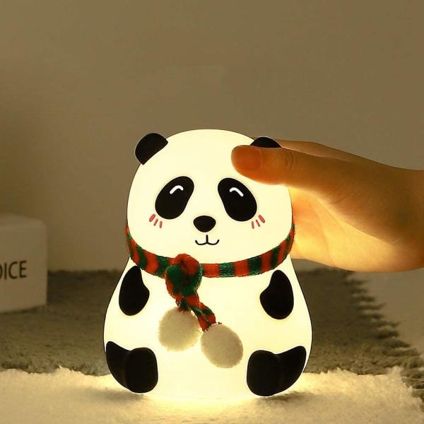 Panda Silikonlampa National Treasure Panda Night Light Led Colorful Atmosphere Light Night Light For Kids Baby Room