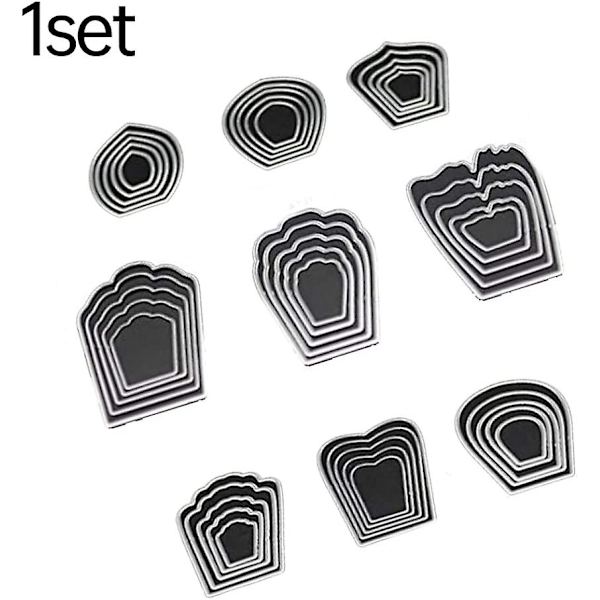 Blomskärningsformar Metall DIY Präglingsstencilar Mallar Formar för Scrapbooking 1 Set Heminredning Bildram