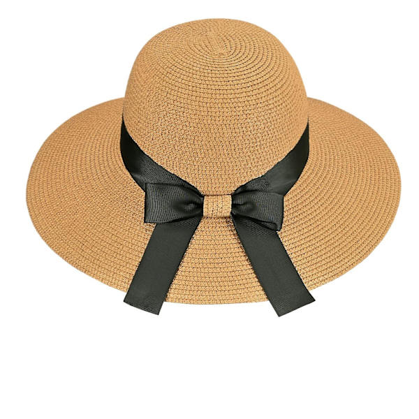 Sommar Klassisk Rosett Solhattar Packable Bred Br