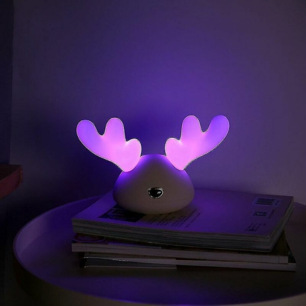 Jul Sovrum Vardagsrum Flerfärgad Färgväxlande LED-ljus Laddningsbar Mini USB Nattlampa