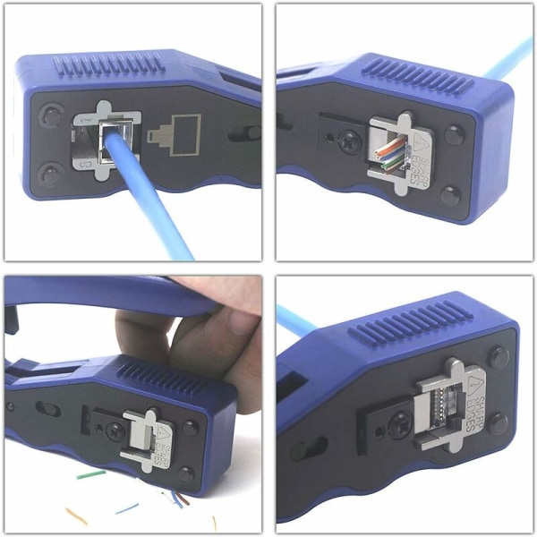 GJ670BL RJ45-krimpverktyg, RJ45-krimpverktyg, RJ45-krimpverktyg, RJ45-krimpverktyg för Ethernet-nätverk RJ45 Cat6a Cat6 Cat5e