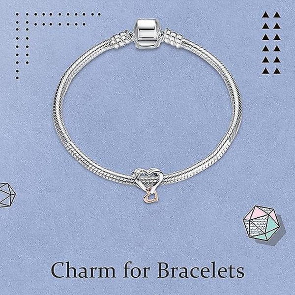 Familj KärlekSilver Charms 925 Sterling Silver Dam Pärlor Charm Flicka Hänge Charm Kompatibel med Europeiska Armband Halsband Gåvor