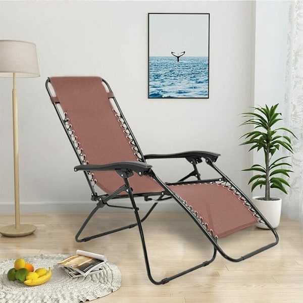 Zero Gravity Chair Fabric, Ersättningsduk & Universalremmar, Stretch Canvas Lounger (Brun)