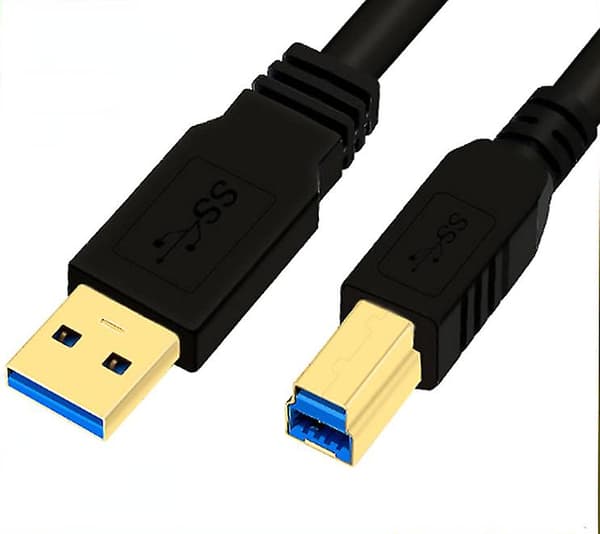 Usb 3.0 A-b-kabel til firkantet port-stik til printer harddiskboks, 3 meter（3m）
