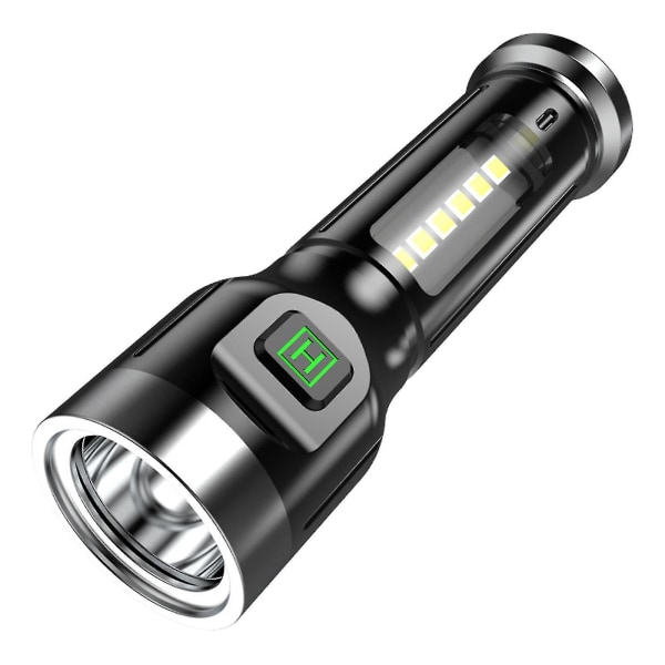 Uppladdningsbar USB -minificklampa med starkt ljus på lång räckvidd och sidoljusstyrka (A)