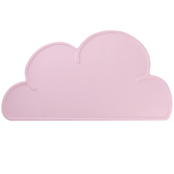 1 stk. Silikon Plassmatte Tegneserie Sky Bordmatte Barn Spisematte (Tilfeldig Farge)（48X27CM，Tilfeldig Farge）