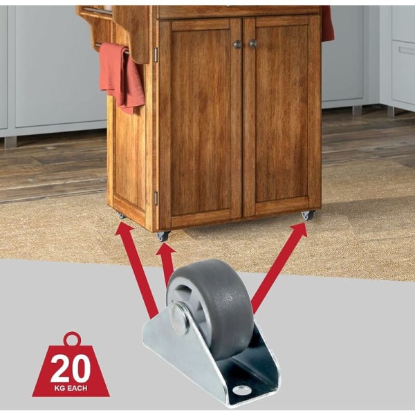Swivelhjul 5 st universella swivelhjul fast platta fixering 1' minihjul 30mm