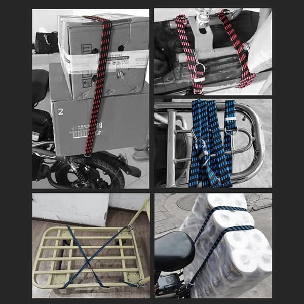 3 stycken cykelbagage rep - elastiskt bagage rep, universellt hållbart cykelbagage rep, 1m+2m+3m