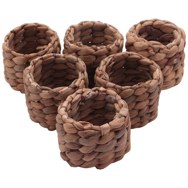 6-pack handvävda servettringar
