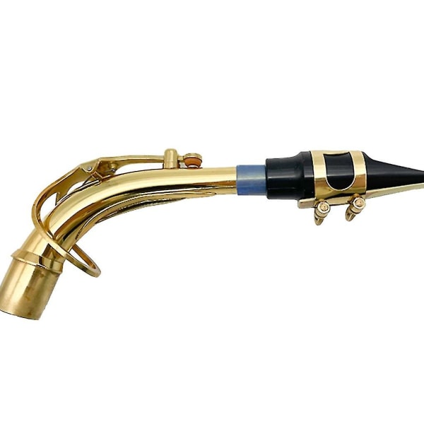 Saxofon Neck Cork Silikone Cover Holdbar Genanvendelig Til Alt Tenorsax (Sort Alt)