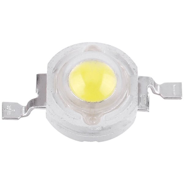 50 st SMD 1W LED-lampor Chip Hem Floodlight Spotlight Hög Effekt Kallt Vitt