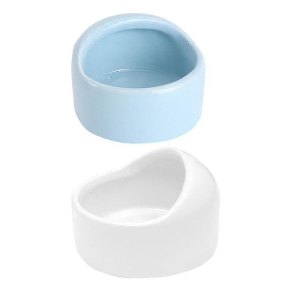 2 Pcs Ceramic Hamster Feeding Bowls Food Feeding Bowl Practical Food Container