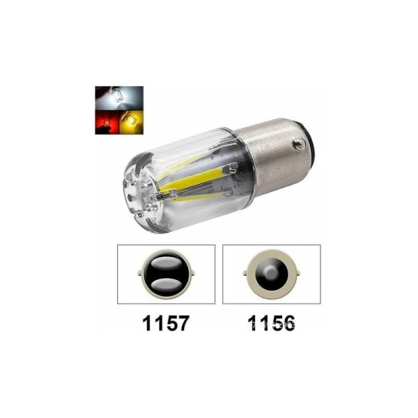 1156 1157 LED-lampa Ba15s Bay15d P21w P21/5w LED R5w R10w Bil Blinkers Bakljus COB 12v Bil Vit? Röd Gul Röd1156 CHAM