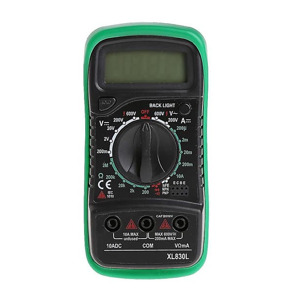Håndholdt digitalt spenningsvoltmeter Amperemeter Ampere Volt Meter LCD-panel Multimeter