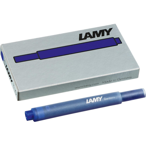 Lamy 1210655 T10 Blæk T25, Stor Blækpatron I Blå/sort/rød Til Lamy Pen Modeller, Pakke Med 5 / 1,25 Ml（Baolan）