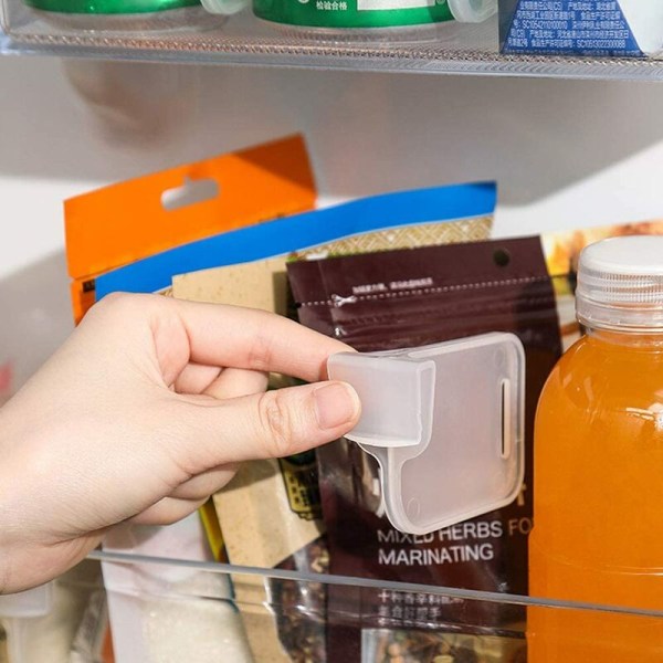 Plast Kylskåpsdelare Organizer Justerbar Snap-In förvaringsbox Kylskåp skafferi rutnät