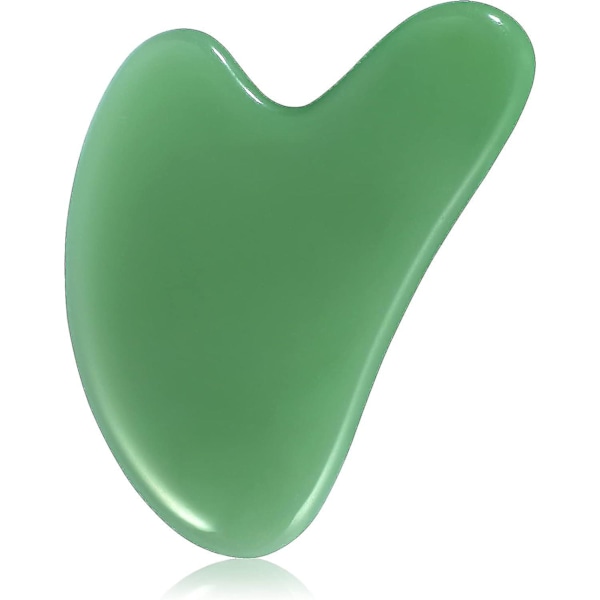 Gua Sha ansiktsverktøy Gua Sha verktøy Gua Sha Jade for ansiktshudpleie Ansikt Kropp Akupunktur Lindre muskelspenninger Reduser hevelse Feriegave