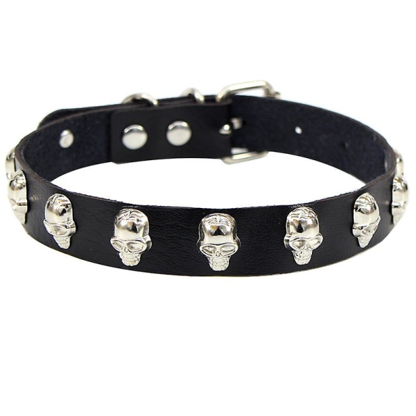 Punk Skull Leather Collar Street Rock Necklace Neckband Necklace 1pc