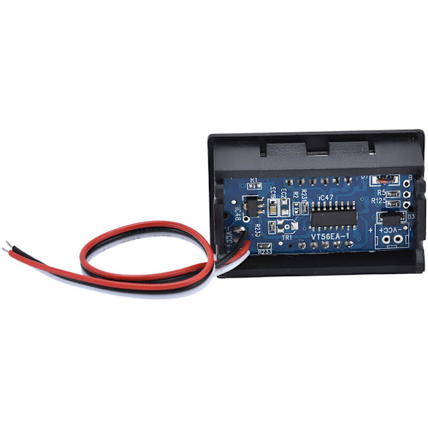 3-tråds DC digital display voltmeter display 0,56\" LED digital extern displaymodul DC 0-99,9V (2-pack, blå)
