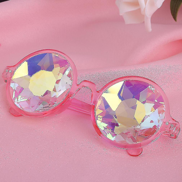 Muodi Vintage Pyöreä Kaleidoskooppi Aurinkolasit Miehet Naiset Designer Silmälasit