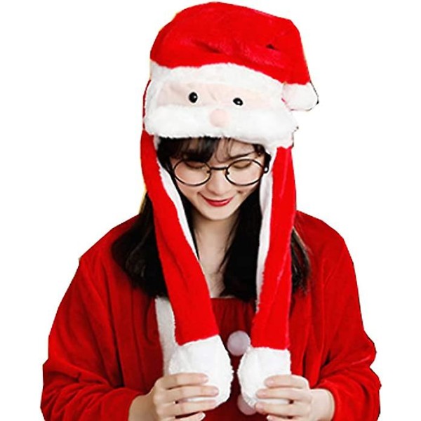Christmas Animal Hat Øre Moving Jumping Hat Pop Up Ears Plysjhatt Cap Pannebånd For Kvinner Jenter