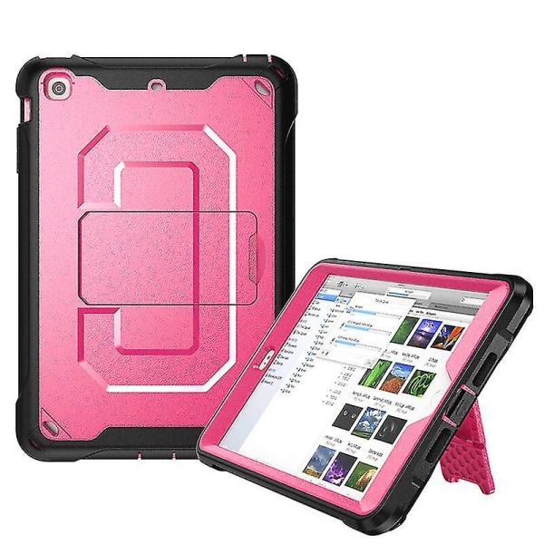 Shiny Surface Etui til iPad Mini 1/2/3 med justerbart stativ, bikagedesign til varmeafledning, fuld beskyttelse