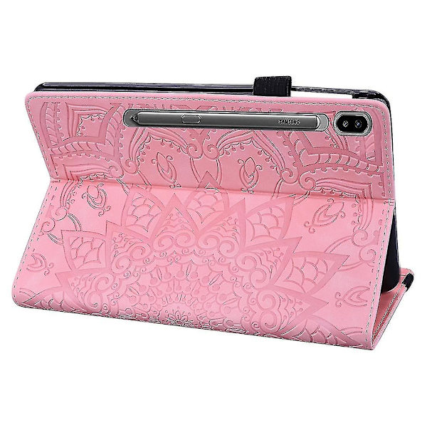 For Samsung Galaxy Tab S7 Embossed Leather Case（Rosa）