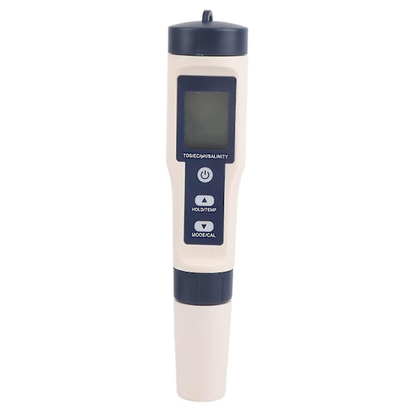 5 i 1 Bärbar Digital Ph/salinitet/temp/tds/ec Meter Multifunktionell Vattenkvalitetstestare Detektor