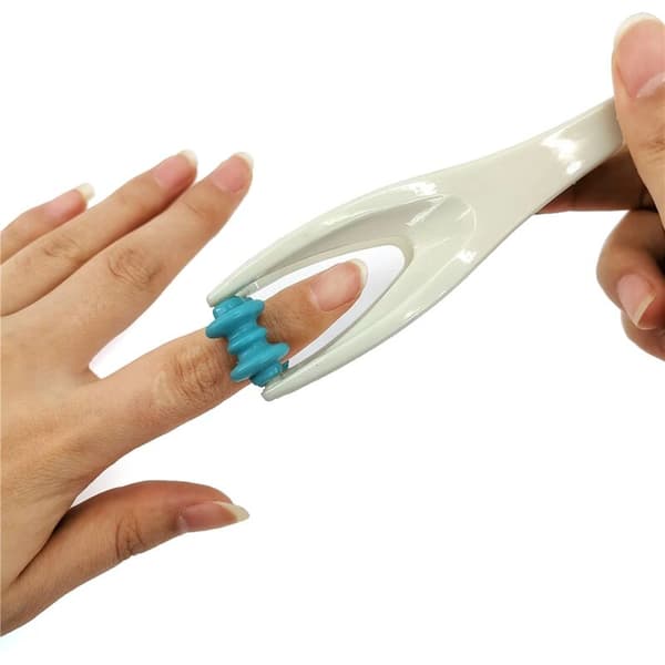 Handakupunktur fingerledsmassageapparat??t rullande handmassageapparat??t avslappning blodcirkulation hälsovårdsmassageapparat??t blå