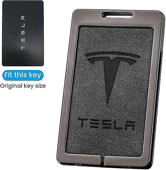 Nøglekortholder til Tesla Model 3 Model Y - Silikone nøglering med logo - Nøglekortholder - Tesla tilbehør